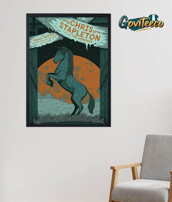 Chris Stapleton Of The Honchos With Grace Potter Concert Poster At UBS Arena Belmont Park on July 23rd 2025 Home Decor Poster Canvas