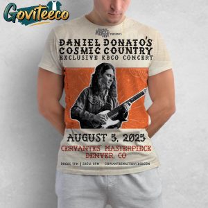 Cosmic Country Daniel Donato Exclusive KBCO Concert At Cervantes Masterpiece Ballroom On August 5th 2025 All Over Print T-Shirt