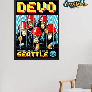 DEVO Woodland Park Zoo Concert At Seattle On July 23rd and 24th 2025 Home Decor Poster Canvas