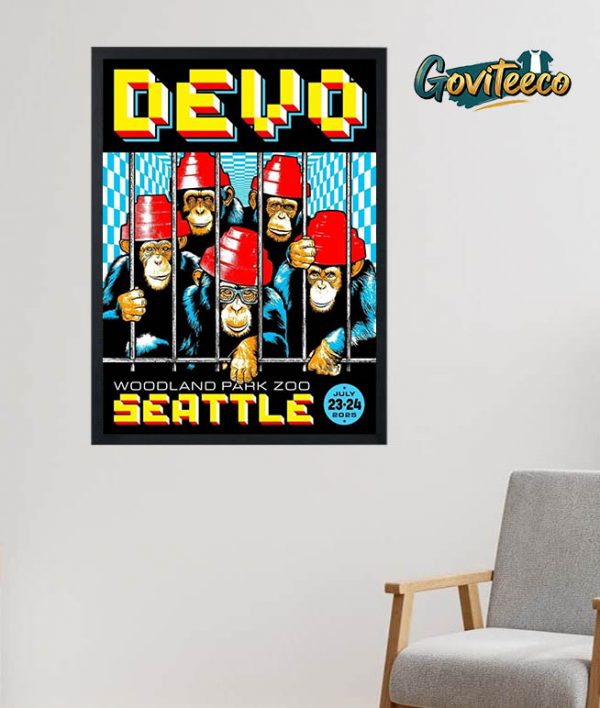 DEVO Woodland Park Zoo Concert At Seattle On July 23rd and 24th 2025 Home Decor Poster Canvas