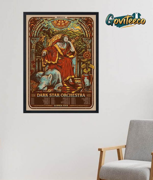 Dark Star Orchestra Sumer Tour 2025 July And August Schedule Home Decor Poster Canvas