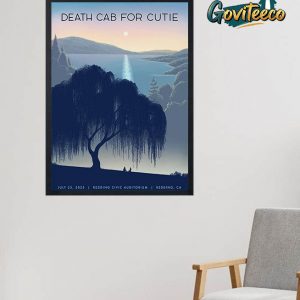 Death Cab For Cutie Crooked Teeth At Redding Civic Auditorium California On July 25th 2025 Home Decor Poster Canvas