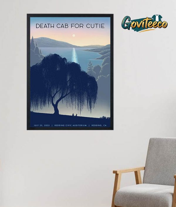 Death Cab For Cutie Crooked Teeth At Redding Civic Auditorium California On July 25th 2025 Home Decor Poster Canvas