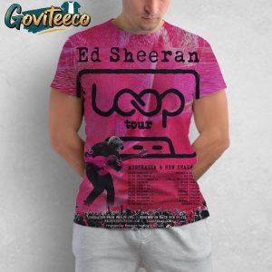 Ed Sheeran Loop Tour Australia And New Zealand On January February March 2026 All Over Print T-Shirt