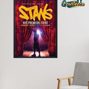 Eminem Stans NYC Premiere Event At The Rooftop Pier 17 On August 6th 2025 Home Decor Poster Canvas