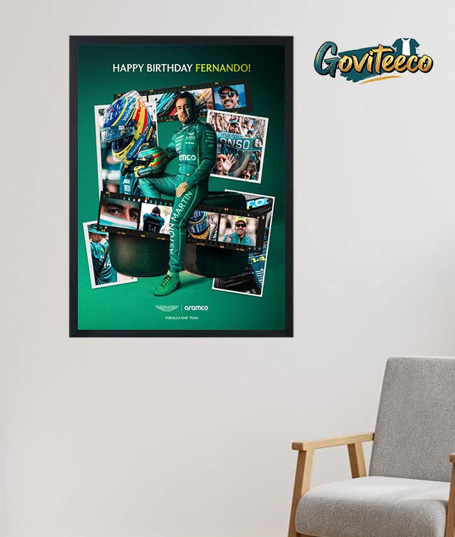 Fernando Alonso Happy Birthday 44 Years Old On July 29th 2025 Home Decor Poster Canvas Fernando Alonso Happy Birthday 44 Years Old On July 29th 2025 Home Decor Poster Canvas