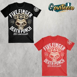 Five Finger Death Punch 20th Anniversary Knucklehead All Over Print T-Shirt