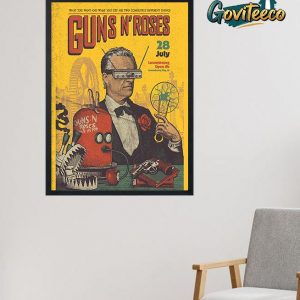 Guns N Roses At Open Air Luxembourg City On July 28th 2025 Home Decor Poster Canvas