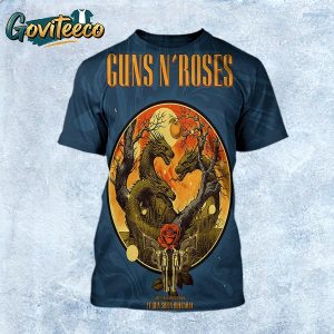 Guns N Roses Sofia Bulgaria 2025 World Tour Summer Poster At Vasil Levski National Stadium On July 21 2025 All Over Print Shirt