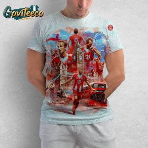 Harry Kane Of Bayern Munich Happy Birth Day 32 Years Old All Over Print T-Shirt
