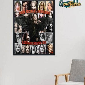 Ozzy Osbourne Prince Of Darkness RIP In July 22nd 2025 Home Decor Poster Canvas