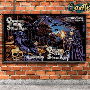 Qeens Of The Stone Age Night Two At SRC Šalata Zagreb Croatia Combine Posster On July 22rd and 23nd 2025 Home Decor Poster Canvas