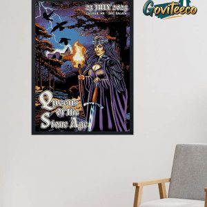 Qeens Of The Stone Age Night Two At SRC Salata Zagreb Croatia On July 23th 2025 Hom Decor Poster Canvas