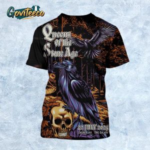 Queens Of The Stone Age Zagreb 2025 The End Is Nero World Tour Exclusive Poster At SRC Salata In Croatia On July 22 2025 All Over Print Shirt