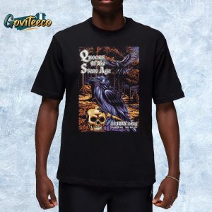 Queens Of The Stone Age Zagreb 2025 The End Is Nero World Tour Exclusive Poster At SRC Salata In Croatia On July 22 2025 Unisex T-Shirt