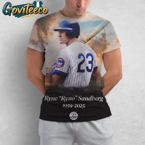 RIP Ryne Sandberg MLB Chicago Cubs On July 28th 2025 All Over Print T-Shirt