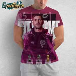 Rodigo De Paul The World Champions Come To Inter Miami Club On July 2025 All Over Print T-Shirt