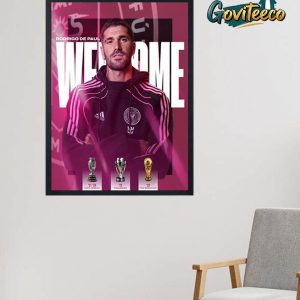 Rodigo De Paul The World Champions Come To Inter Miami Club On July 2025 Home Decor Poster Canvas