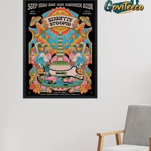 Slightly Stoopid Step Into The Sun Summer Tour With Iration And Little Stranger July 24th 2025 Home Decor Poster Canvas