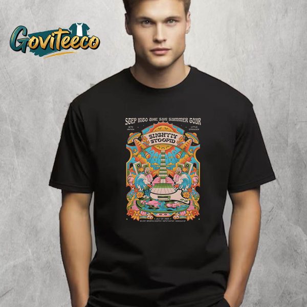 Slightly Stoopid Step Into The Sun Summer Tour With Iration And Little Stranger July 24th 2025 T-Shirt