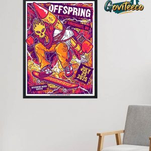 The Offspring Riverbend Music Center At Cincinnati Ohio On July 25th 2025 Home Decor Poster canvas