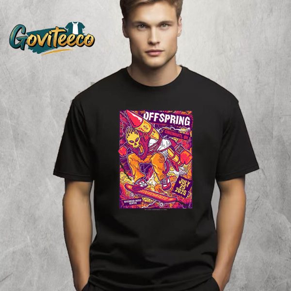 The Offspring Riverbend Music Center At Cincinnati Ohio On July 25th 2025 T-Shirt