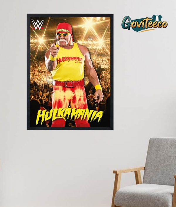 WWE Hulk Hogan Hulkamania World Champion Home Decor Poster Canvas