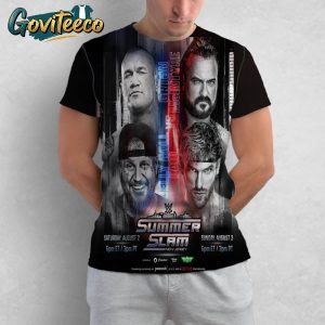 WWE SummerSlam 2025 Official Poster  MetLife Stadium NJ On August 2nd and 3rd 2025 All Over Print T-Shirt