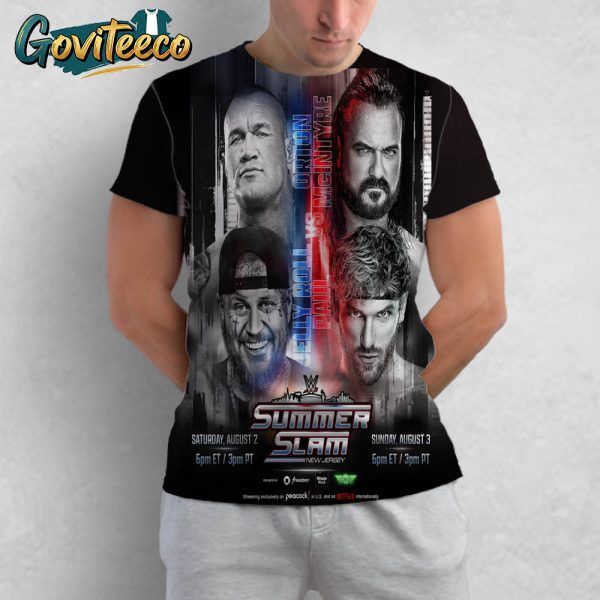 WWE SummerSlam 2025 Official Poster  MetLife Stadium NJ On August 2nd and 3rd 2025 All Over Print T-Shirt